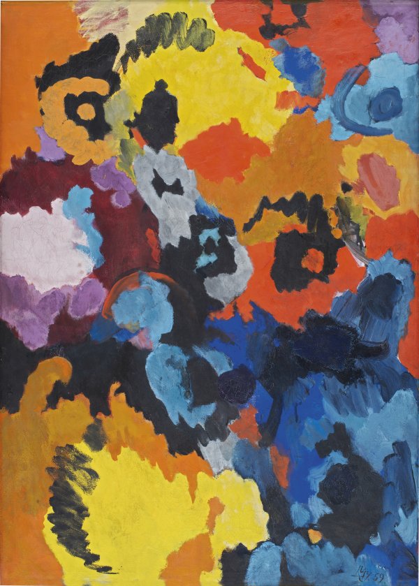 Wilhelm Nay、Vom vulkanischen Grau Polychrome - Nay, Ernst Wilhelm. Museo Nacional Thyssen-Bornemisza